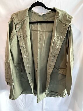 HYFVE Olive Green Hooded Utility Jacket
